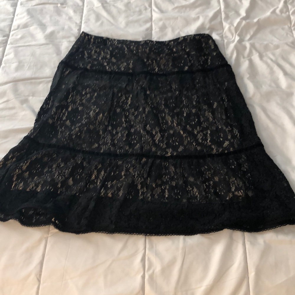 Lace black skirt